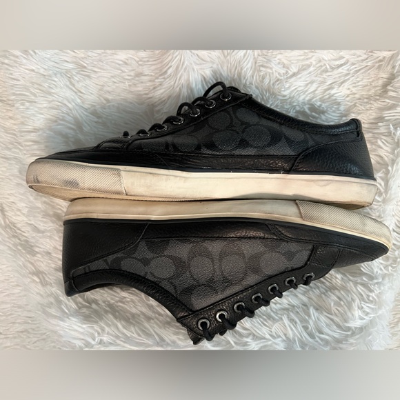 Coach Porter Lo Top Leather Signature Logo Sneakers - Picture 5 of 12